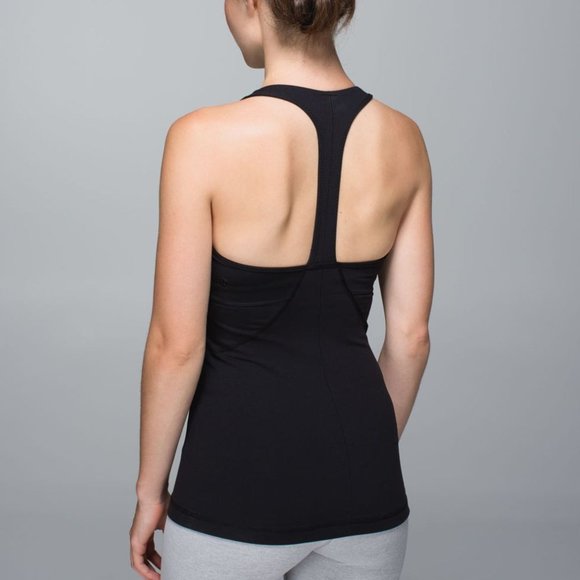 lululemon athletica Tops - Lululemon Sz 4 Black Power Up racerback tank